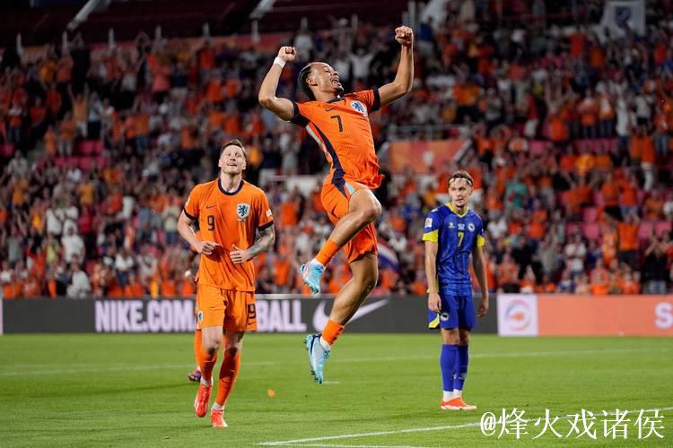 欧国联-齐尔克泽加克波破门 荷兰5-2波黑开门红